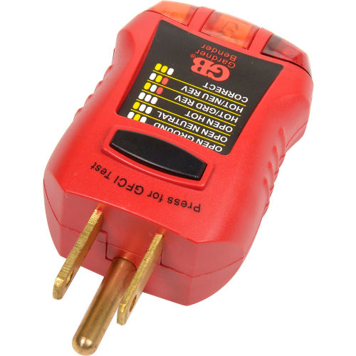 Gardner Bender Gfi-3501 GFCI Outlet Tester 120 VAC for sale online 