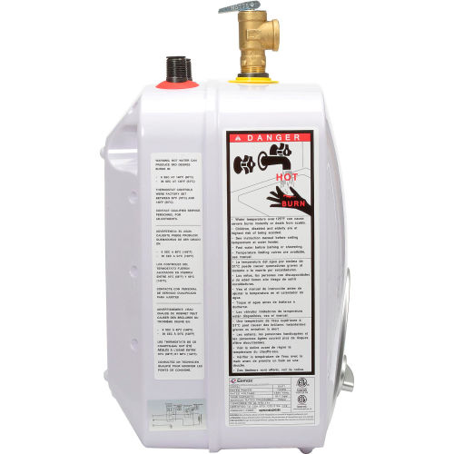 eemax 2.5 gallon mini tank water heater