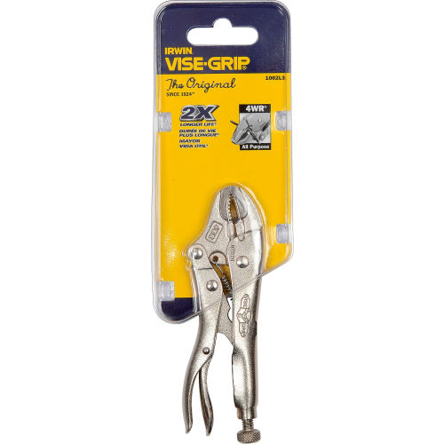 IRWIN Tools VISE-GRIP LockingPliersOriginalCurvedJawwithWireCutter4-inch 1002L3 