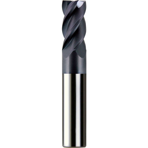 1/8" Diameter 1/2" LOC 4 Flute Single End Carbide End Mill USA #16631 