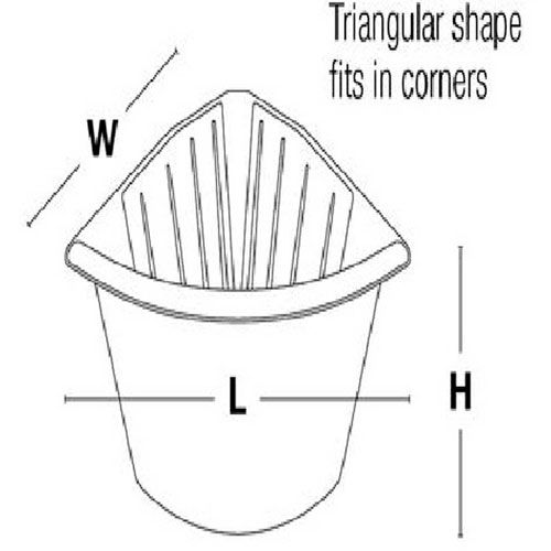 Large/32 Tan High Country Plastics CF-32T Corner Feeder Large/32 Tan High Country Plastics CF-32T Corner Feeder