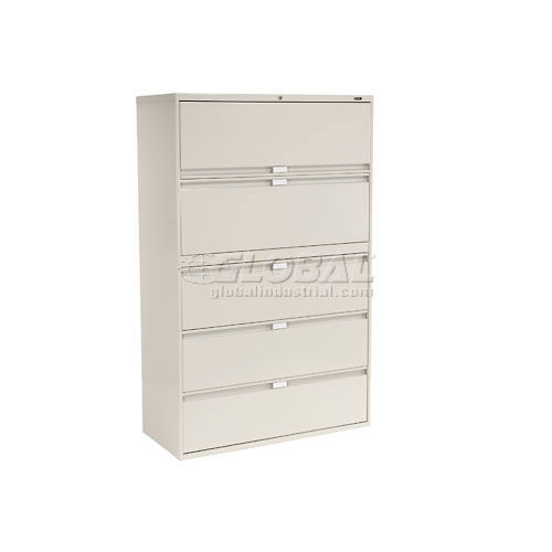 File Cabinets Lateral Global 9300 Series 36 W 5 Drawer Binder Lateral File Gray 250692gy Globalindustrial Com