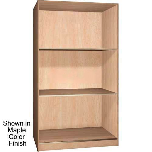 Cabinets Wood Ironwood 3 Compartment Open Storage Cabinet Oiled Cherry Color B485706 Globalindustrial Com