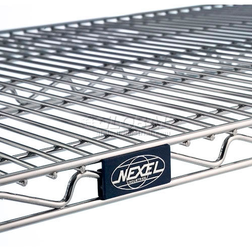 Wire Shelving Chrome 63"H Nexel Chrome Wire Shelving 60"W X 18"D