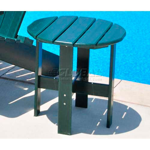 Outdoor Furniture Equipment Outdoor Tables Frog Furnishings Recycled Plastic Traditional Adirondack Side Table Green B726090 Globalindustrial Com