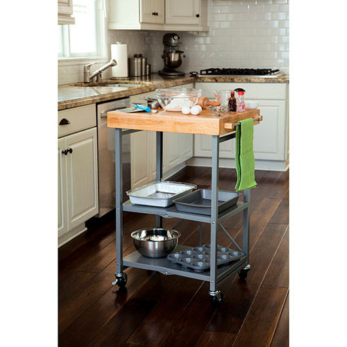 Origami Rbt 02 Kitchen Cart Collapsible 3 Tier 24 X 20 Shelf Size Silver B2081701 Globalindustrial Com Origami Rbt 02 Kitchen Cart, Origami Kitchen Island