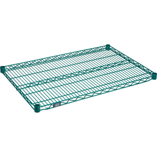 Nexel S2436EP Silver Epoxy Wire Shelf 36W x 24D with Clips