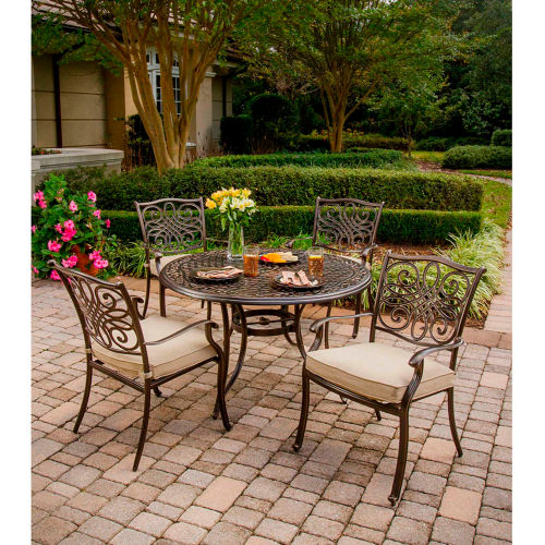 Outdoor Furniture Equipment Patio Furniture Sets Hanover Traditions 5 Piece Outdoor Dining Set B1764585 Globalindustrial Com