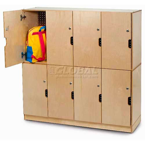 School Furniture Preschool Lockers Four Section Backpack