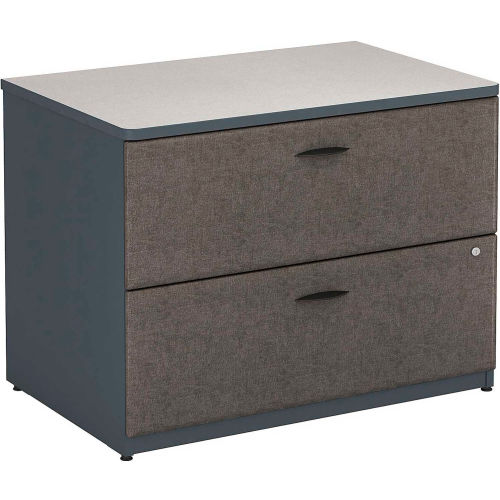 Desks Steel Office Collections Bush Furniture Lateral File Cabinet Assembled Gray Series A B473917 Globalindustrial Com