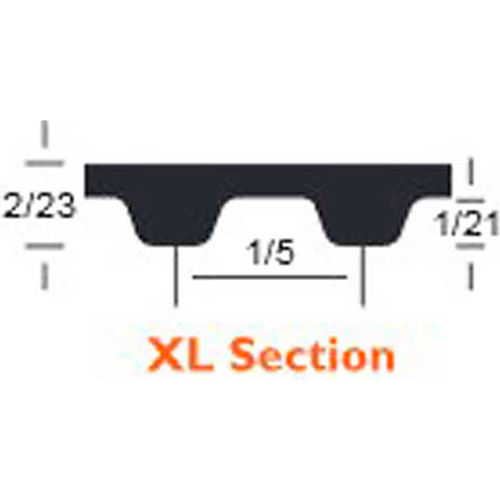 190-XL-100 XL Section 0.2" PITCH Courroie Large 1" 19" long-Free del
