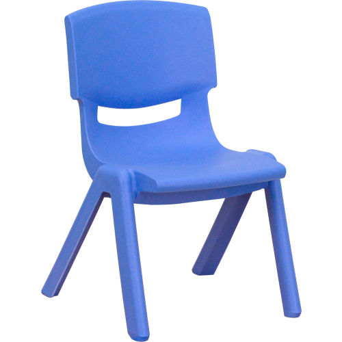 Flash Furniture 24 Square Blue Plastic Height Adjustable Activity Table