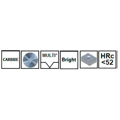 1//2/" 90° 6 Flute Carbide Head Single End Countersink 1//4/" Shank 2-5//8/"OAL USA