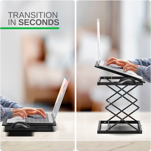 uncaged ergonomics cd4 ergonomic laptop stand and standing desk