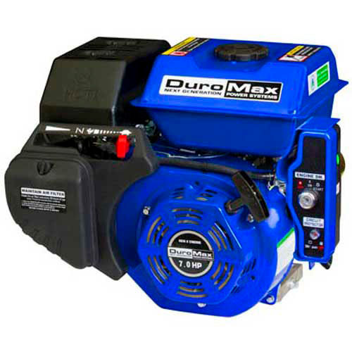 DuroMax XP7HPE Recoil/Electric Start Engine, 7HP, 3/4&quot; Horizontal Shaft |  B1726298 - GLOBALindustrial.com