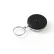 KEY-BAK #5B Retractable Key Reel with 24" Stainless Steel Chain Black Front Steel Belt Clip