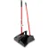Libman Commercial Lobby Broom & Dust Pan Set - Open Lid - 919 - Pkg Qty 2