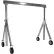Adjustable Height Aluminum Gantry Crane With Pneumatic Casters, 10'W x 8'2"-10'8"H, 1500 Lb. Cap.
