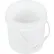 1 Gallon Open Head Plastic Pail PAIL-1-PWP with Plastic Handle - White