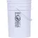 6 Gallon Open Head Plastic Pail PAIL-6-PWS with Steel Handle - White