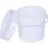 3.5 Gallon Screw-Top Plastic Pail & Lid PAIL-SCR-35-W - White