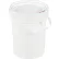 5 Gallon Screw-Top Plastic Pail & Lid PAIL-SCR-5-W - White