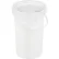 6.5 Gallon Screw-Top Plastic Pail & Lid PAIL-SCR-65-W - White