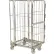 Vestil Galvanized Steel Folding Roller Container Truck w/1 Shelf, 660 lb.Cap, 32"L x 26-3/8"H x 59"H