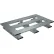 Heavy Duty Skid Bottom Open Deck Half Pallet, Aluminum, 4-Way, 36" x 24", 4000 Lb Static Capacity