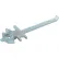 Vestil™ Straight Drum Bung Nut Wrench, Zinc Cast Steel, Silver