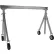Vestil Adjustable Height Aluminum Gantry Crane, 12'W x 8-11/16'H, Pneumatic Casters, 1500 lb. Cap