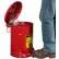 Justrite 6 Gallon Oily Waste Can, Red - 09100