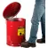 Justrite 14 Gallon Oily Waste Can, Red - 09500
