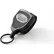 KEY-BAK #SUPER48 S48-SDLEK Locking Retractable Key Reel 36" Kevlar Cord Black Case Belt Loop