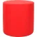 Interion® Antimicrobial Round Reception Ottoman, Red