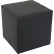 Interion® Antimicrobial Cube Reception Ottoman, Black