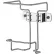 Covidien Non-Locking Wire Wall Bracket for 1 Quart Sharps Container, Chrome