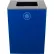 Busch Systems Spectrum Cube XL Recycling Can, 32 Gallon, Blue