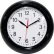 Infinity Instruments 8.75" Round Focus Wall Clock - Black