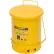 Justrite 10 Gallon Oily Waste Can, Yellow - 09301