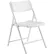 National Public Seating® Premium Polypropylene Folding Chair - Airflex Series,White - Pack of 4