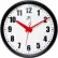 Infinity Instruments 15" Round Impact Wall Clock - Black