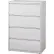 Hirsh Industries® HL1000 Series® 36"W 4 Drawer Lateral File Cabinet, Light Gray