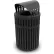 Parkview Trash Can w/Canopy Top, 45 Gallon, Black