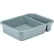 Cambox®, 2 Compartments, 15-5/8"L X 20-1/2"W X 4-7/8"H, Hi-Gloss Plastic, Light Gray - Pkg Qty 12