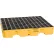 Eagle 4-Drum, Low Profile Spill Containment Pallet With Drain, Yellow