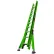 Little Giant 24' HyperLite SumoStance 375 lb. Capacity Type IAA Fiberglass Extension Ladder - 17224