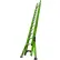 Little Giant 28' HyperLite SumoStance 375 lb. Capacity Type IAA Fiberglass Extension Ladder - 17228