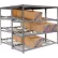 Global Industrial™ Carton Flow Shelving Double Depth 3 LEVEL 96"W x 72"D x 84"H
