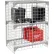 Global Industrial™ 1-Tier 2 Door Wire Mesh Security Locker, 36"Wx24"Dx36"H, Gray, Unassembled